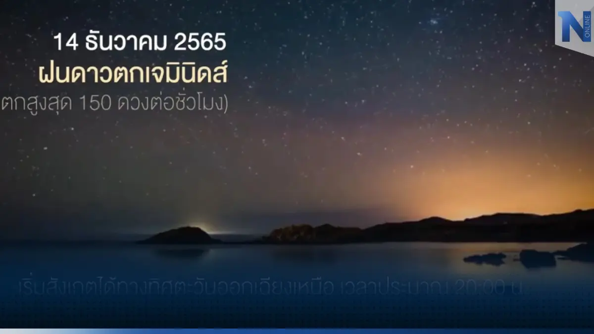 อัปเดต ฝนดาวตกเจมินิดส์ คืนนี้ ปรากฎการณ์นี้เริ่มกี่โมง ดูได้ทางทิศไหน