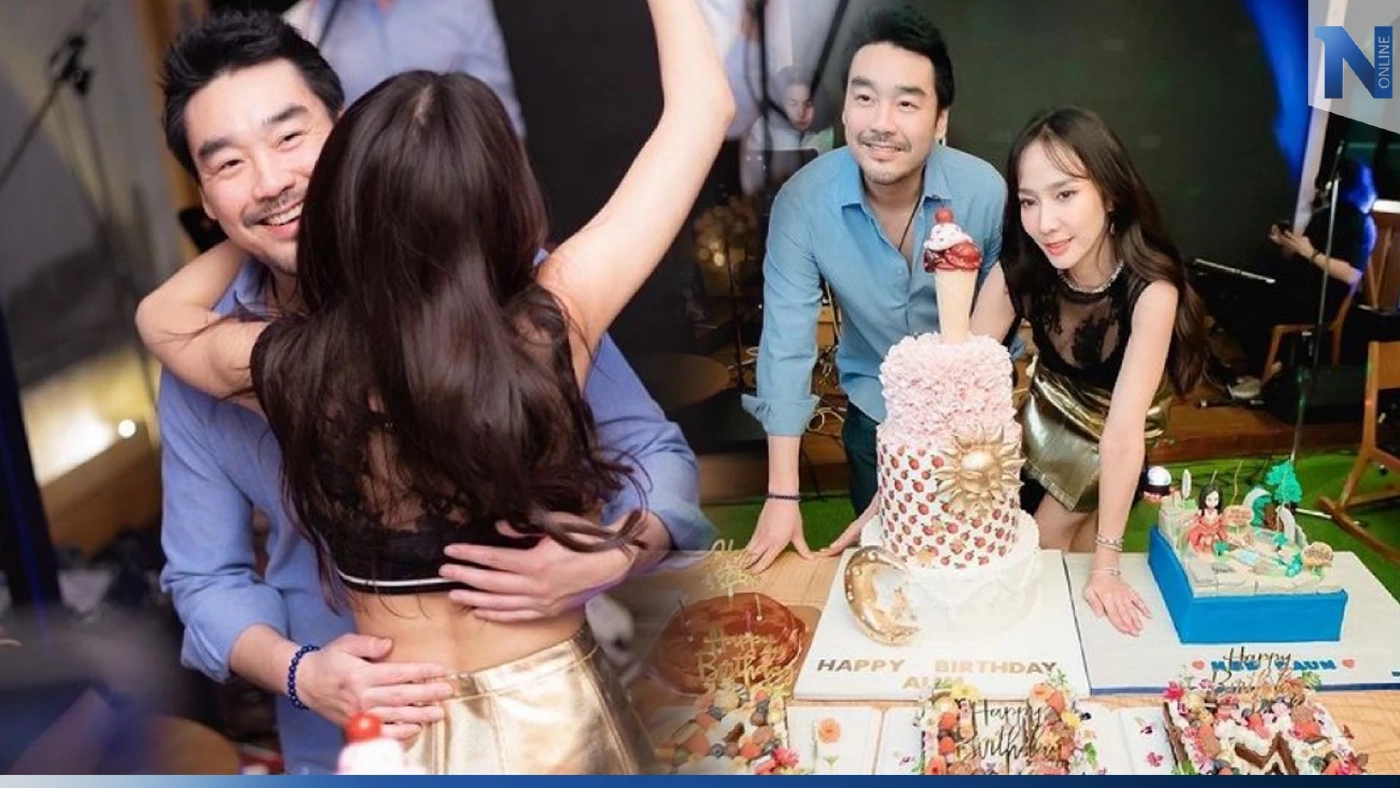 สุขสุดๆ “อั้ม พัชราภา” ฉลองวันเกิดล่วงหน้า “ไฮโซ พก”โชว์หวานร่วมเฟรม