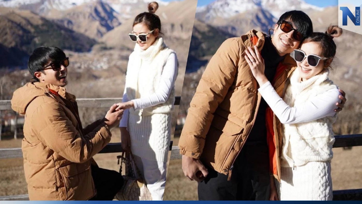 "ไต้ฝุ่น กนกฉัตร" คุกเข่าขอแฟนแต่งงานแล้ว หลังบ่มรักมานานถึง 10 ปี "ไต้ฝุ่น กนกฉัตร" คุกเข่าขอแฟนแต่งงานแล้ว หลังบ่มรักมานานถึง 10 ปี