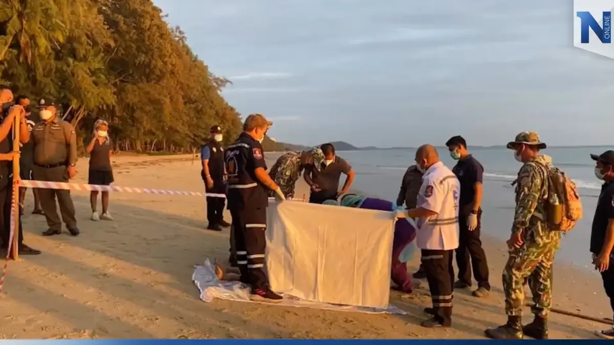 สาวธุรการสถานีตำรวจทางหลวงระยองดับปริศนา คลื่นซัดเกยชายหาด
