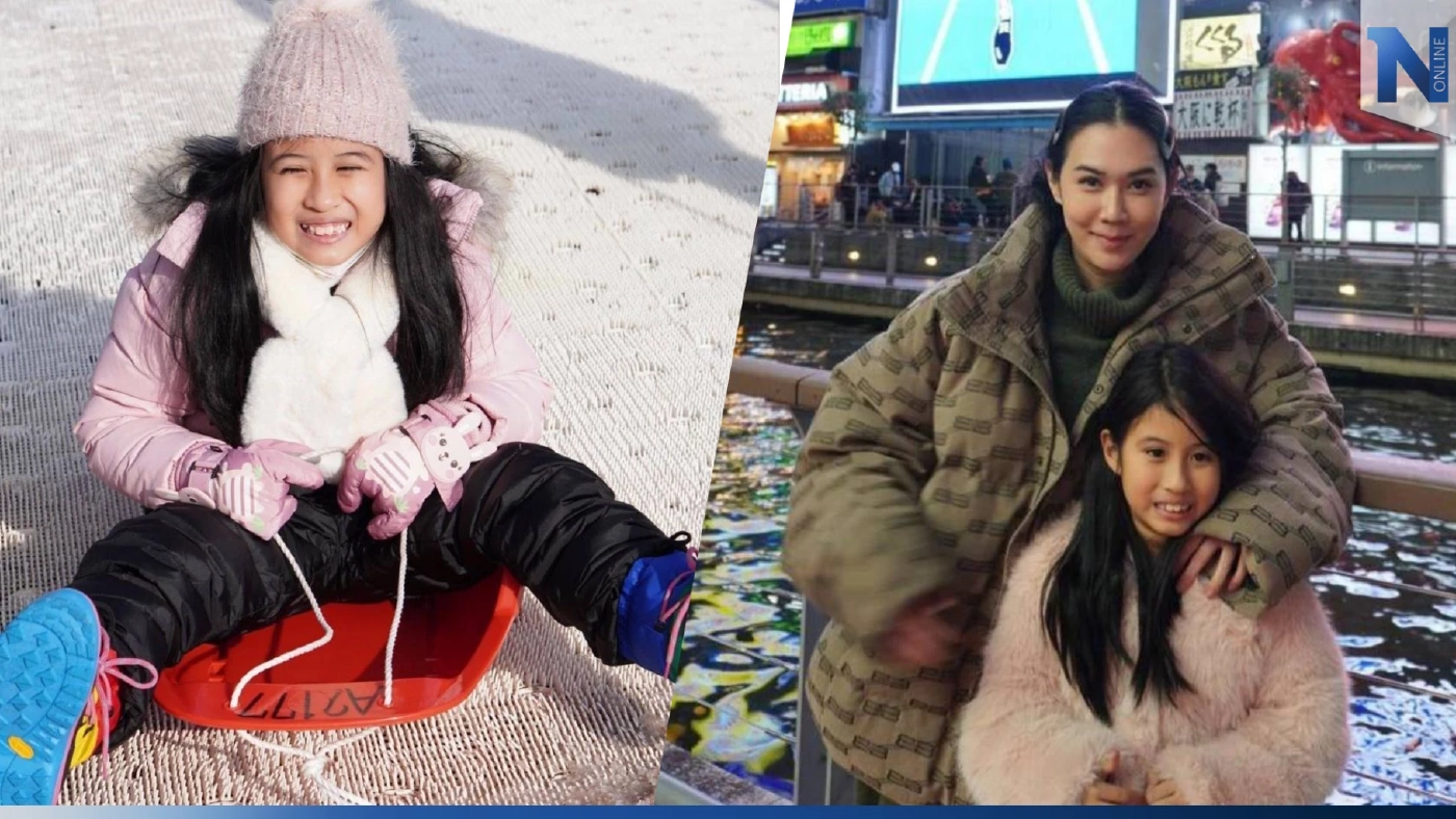 เที่ยวแบบรัวๆ “มายู” ลูกสาว "พ่อหนุ่ม-แม่เมย์" ปลื้มญี่ปุ่นหนักมาก