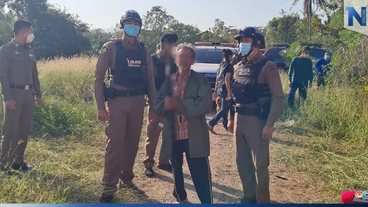 คุมตัวพ่อตายิงอดีตลูกเขยดับทำแผนฯ เผยผู้ตายนิสัยเกเร จนชาวบ้านระอา