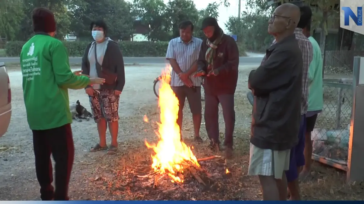 อุทัยธานี เย็นยะเยือก ห้วยขาแข้งอุณหภูมิลดลงต่ำกว่า 10 องศาฯ อุทัยธานี เย็นยะเยือก ห้วยขาแข้งอุณหภูมิลดลงต่ำกว่า 10 องศาฯ