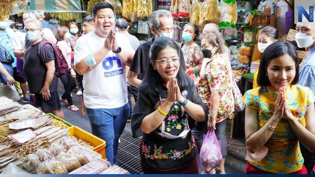 “หญิงหน่อย” ลุยเยาวราช!ปลื้มกระแส “ดร.สุวดี” มั่นใจปักธง กทม. เขต 1