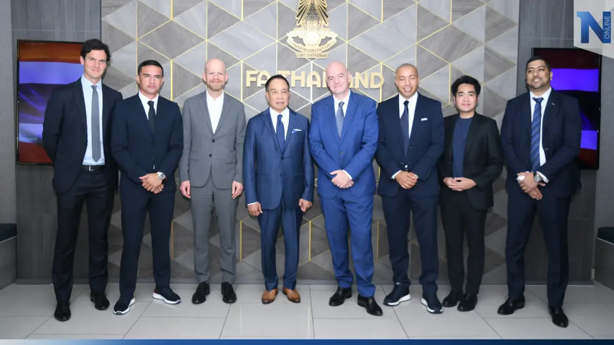 "ปธ.ฟีฟ่า" ถึงไทยแล้ว ก่อนร่วมชมศึกชิงแชมป์อาเซียน "ไทย-เวียดนาม"