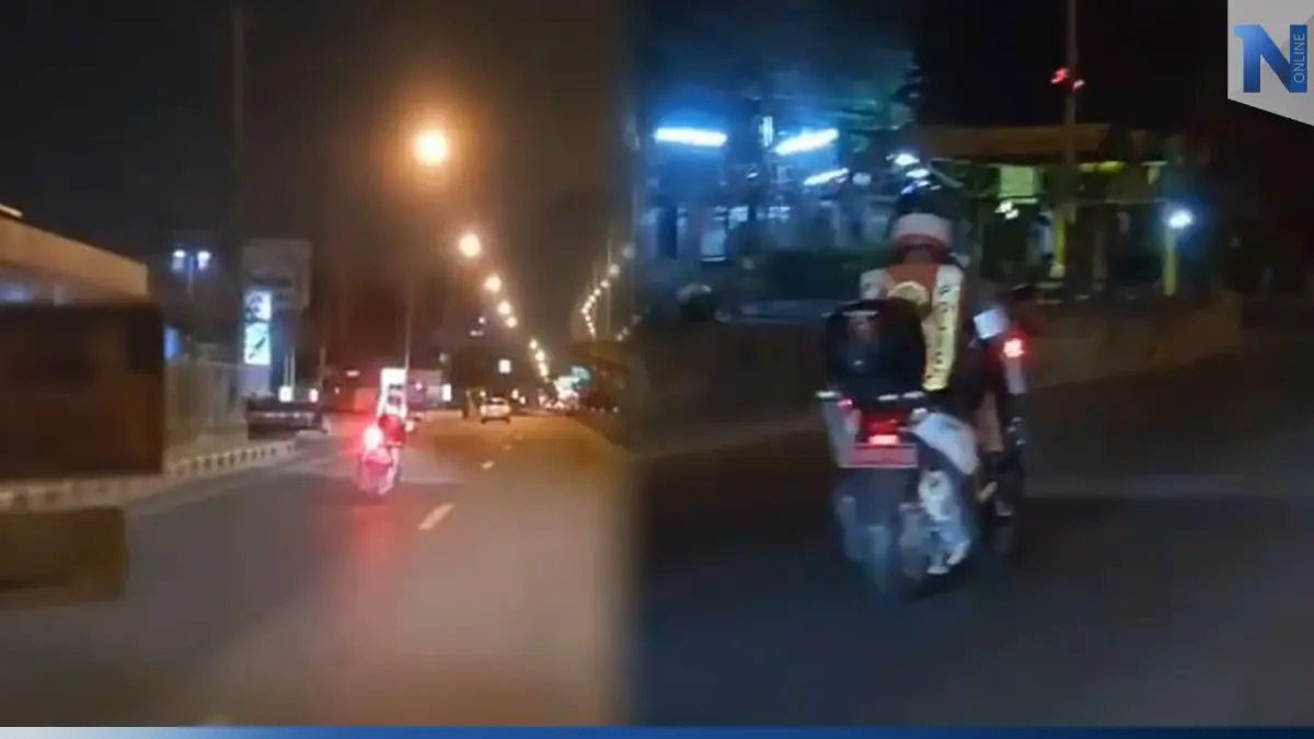 หวาดเสียว! ชาวเน็ตแห่แชร์คลิป ตร.จราจร ขี่รถส่ายไปมา สงสัยป่วยหรือเมา