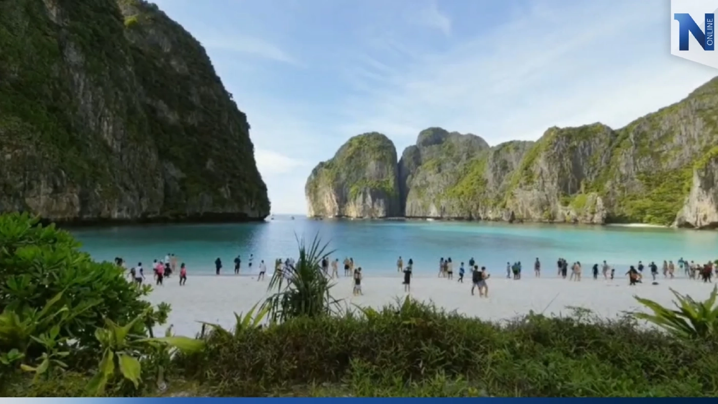 วันแรกปี 66 "อ่าวมาหยา - หมู่เกาะพีพี" สุดคึกคัก นทท. 5 พันคนเข้าชมความงาม