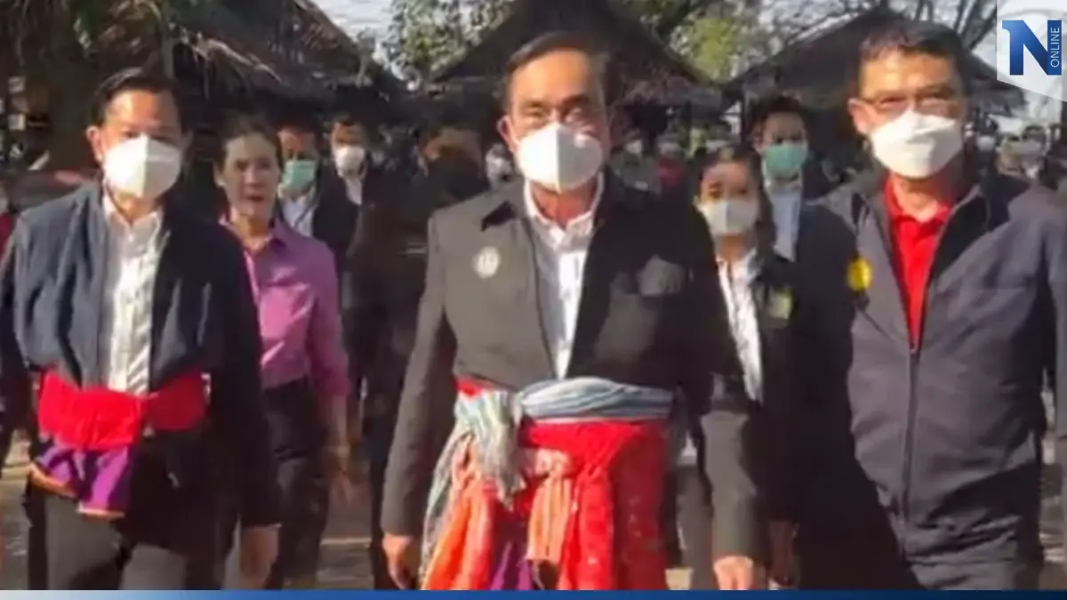 “บิ๊กตู่” ลงพื้นที่ “ราชบุรี” ส.ส. พปชร.โผล่ต้อนรับ ชาวบ้านขอให้อยู่นานๆ
