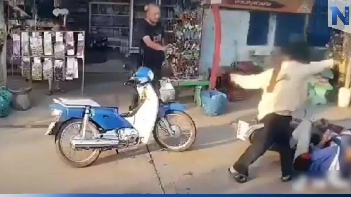 ผัวเมา เผยวินาทีแวะซื้อเหล้า-รถล้ม โดนเมียหวดเต็มคาราเบล