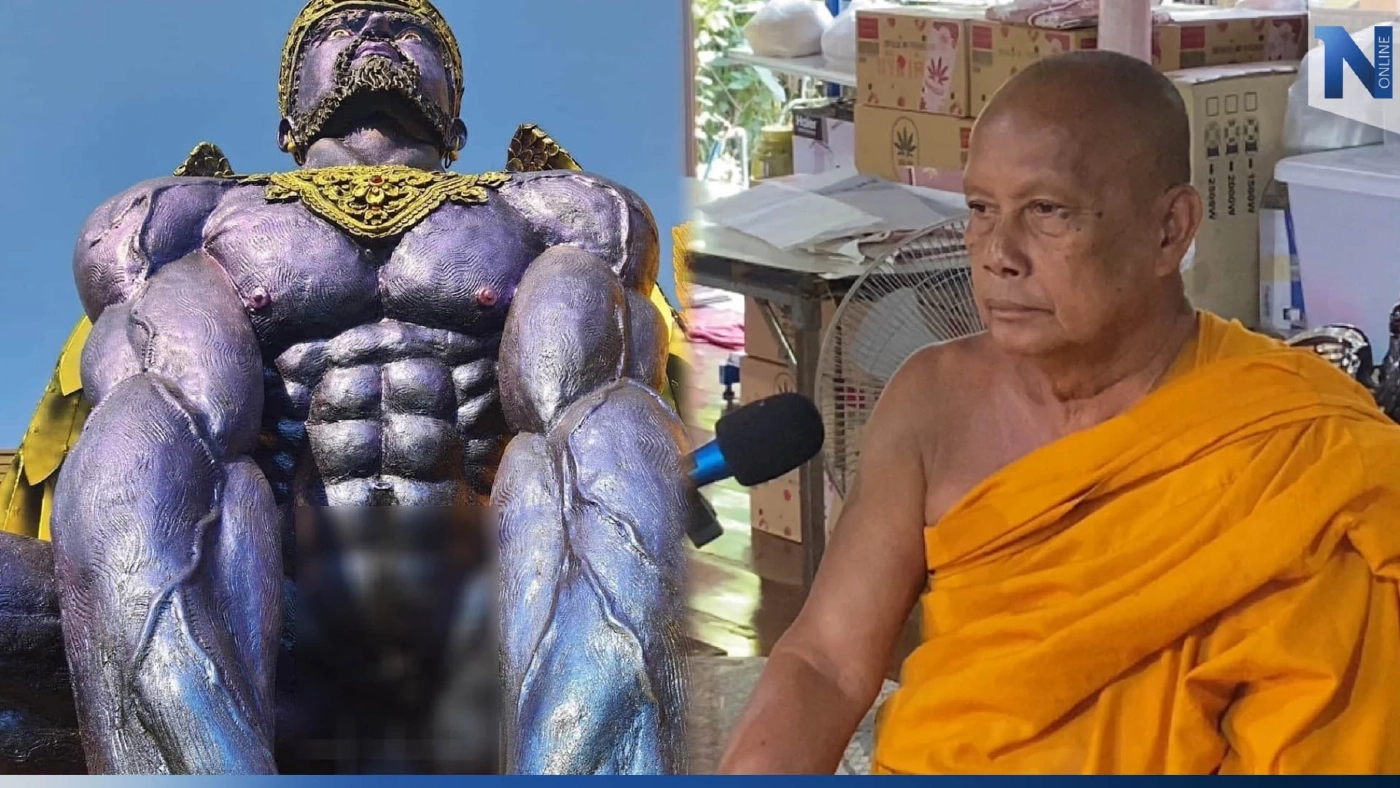 พระพยอม จวกยับ! รูปปั้นคล้ายพญาครุฑ วัดดังลำปาง ยืนตระหง่าน "โชว์เจ้าโลก"