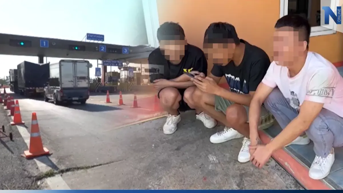 3 หนุ่มจีน รู้ถูกหลอกพาไปทำงานพม่า หนีตายโดดจากรถกลางมอเตอร์เวย์