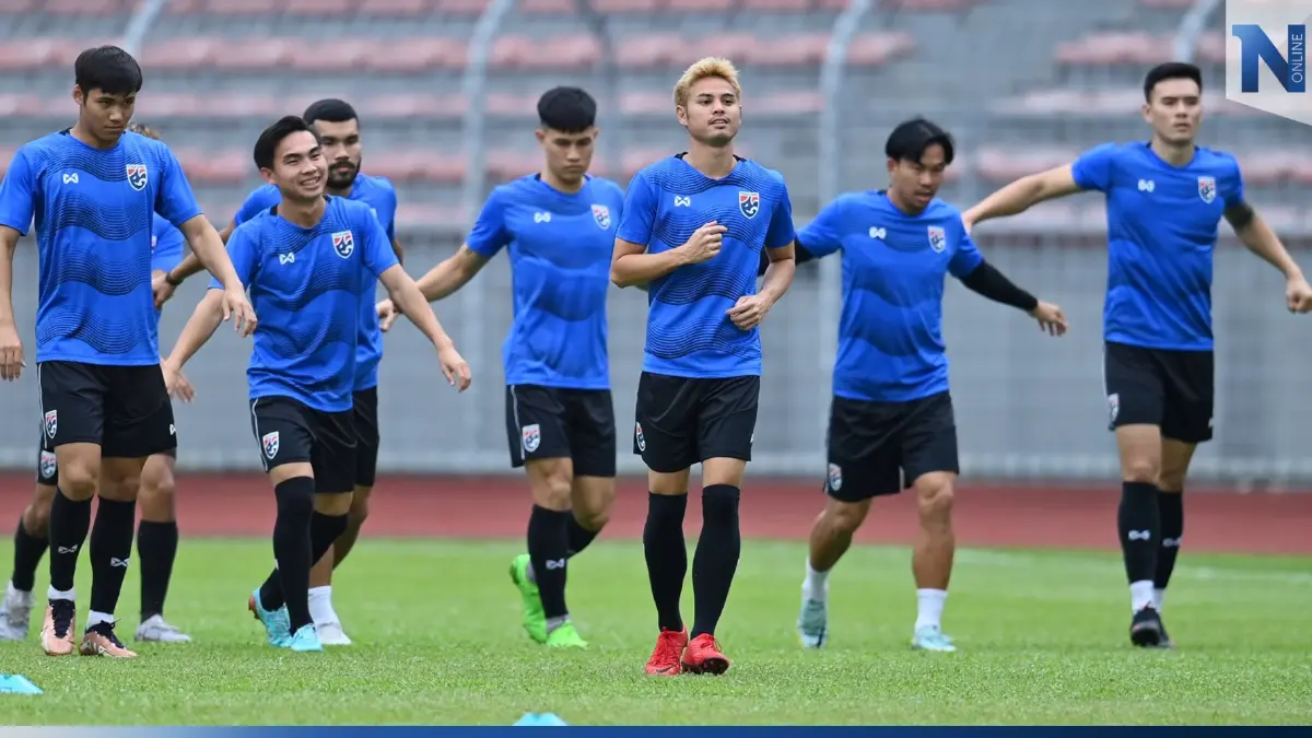 ประมวลภาพบรรยากาศ "ทีมชาติไทย" ซ้อมครั้งสุดท้ายก่อนดวลมาเลเซีย