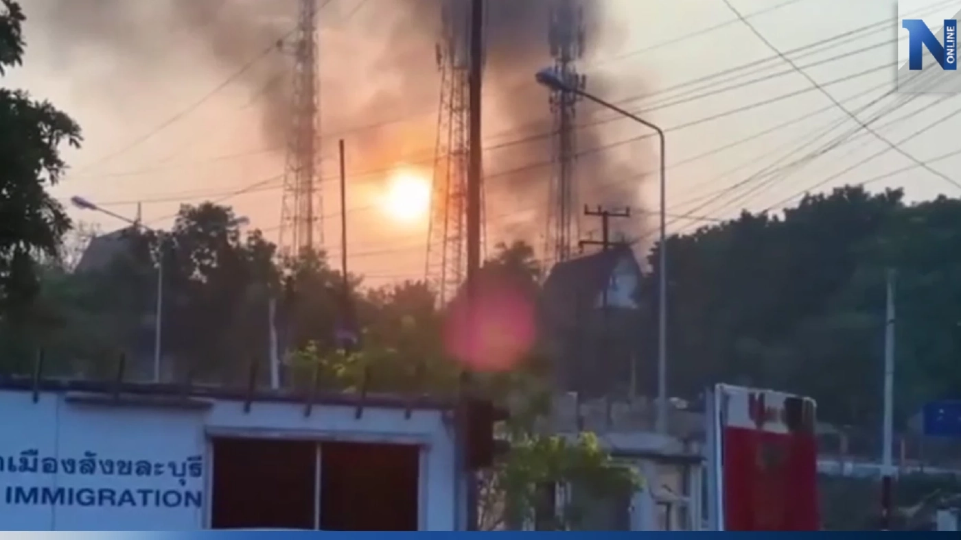 ด่วน! ทหารเมียนมาปะทะกองกำลังไม่ทราบฝ่าย"พญาตองซู" ไทยสั่งปิดด่านทันที ด่วน! ทหารเมียนมาปะทะกองกำลังไม่ทราบฝ่าย"พญาตองซู" ไทยสั่งปิดด่านทันที