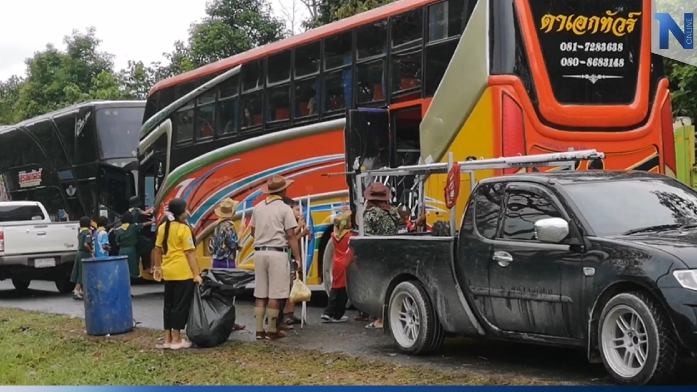 จบดราม่า รร.ดังเมืองคอน ยอมใช้รถบัสขน นร.กลับจากการเข้าค่ายลูกเสือ