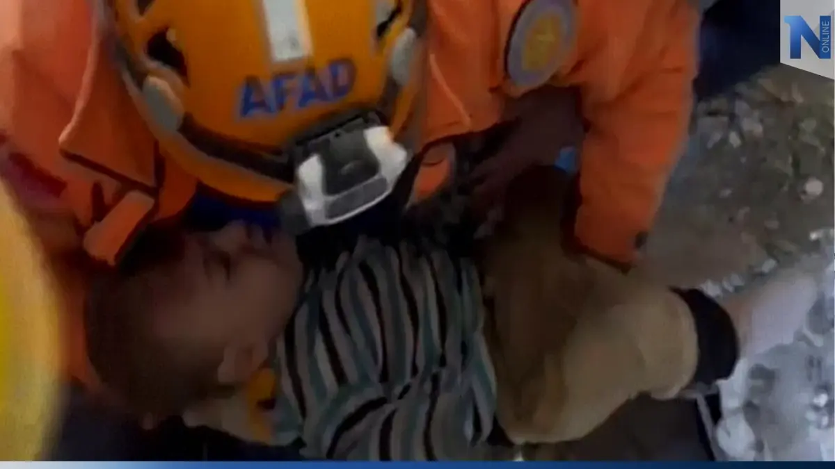 เด็ก 2 ขวบรอดปาฏิหาริย์ในตุรกี หลังติดใต้ซาก 79 ชม.
