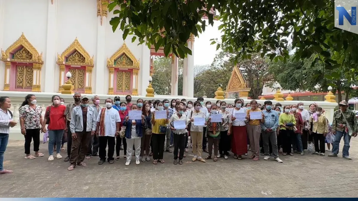 ชาวบ้านนับร้อย ขอความเป็นธรรมให้ ครูบาไก่ ท้า แพรรี่ ลงมาดูข้อเท็จจริง
