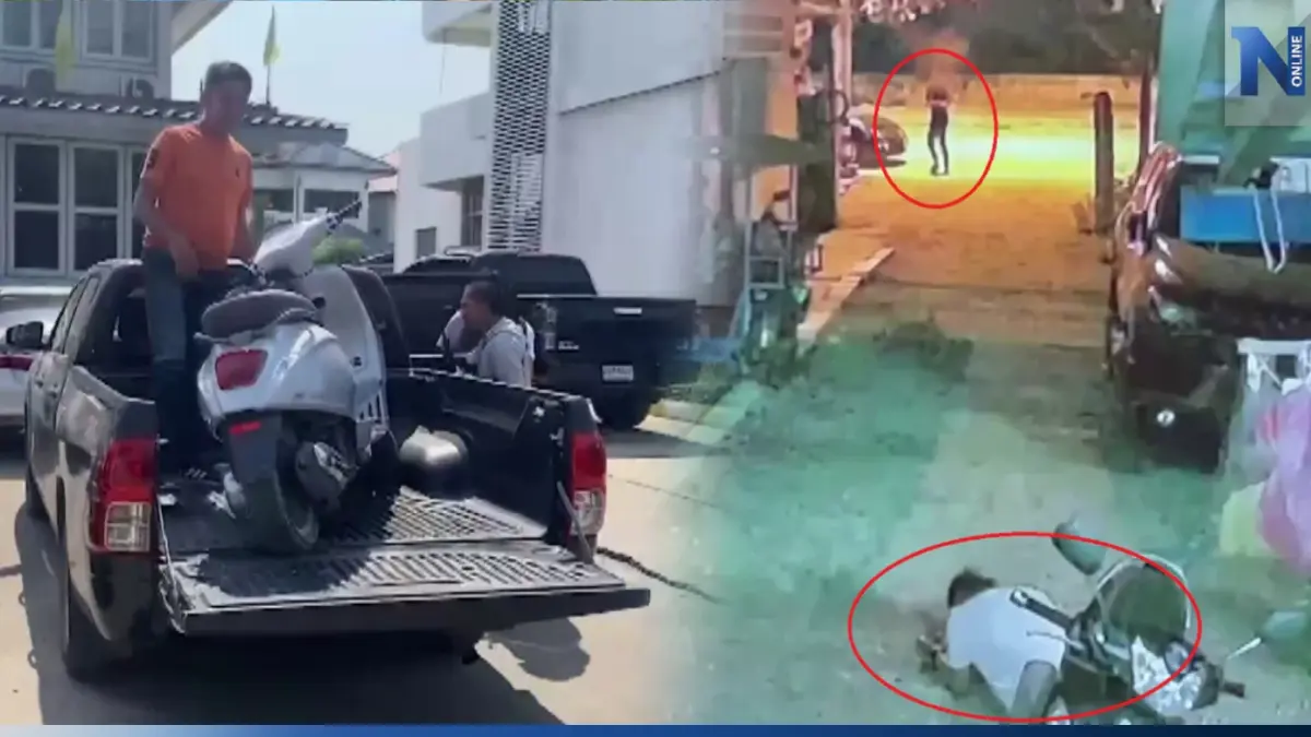 ตำรวจอ่างทอง เร่งล่ามือยิง "อ้วน บ้านอิฐ" ล่าสุดยึดรถ จยย. ที่ใช้ก่อเหตุได้