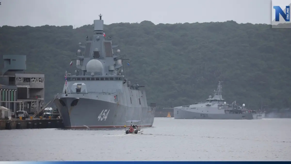 เรือฟริเกตรัสเซีย เตรียมซ้อมรบร่วมจีน-แอฟริกาใต้ เรือฟริเกตรัสเซีย เตรียมซ้อมรบร่วมจีน-แอฟริกาใต้