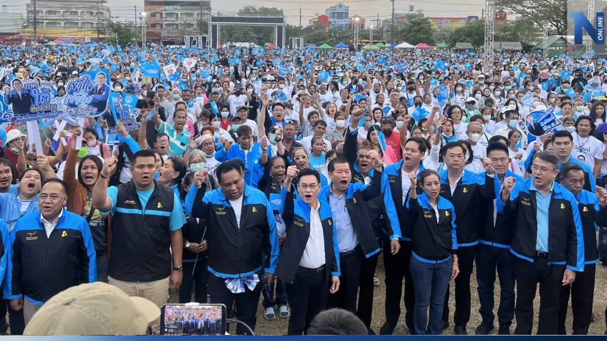 "จุรินทร์" ลั่นบนเวที พร้อมเป็นแกนนำจัดตั้งรัฐบาล มั่นใจชนะยกจังหวัด