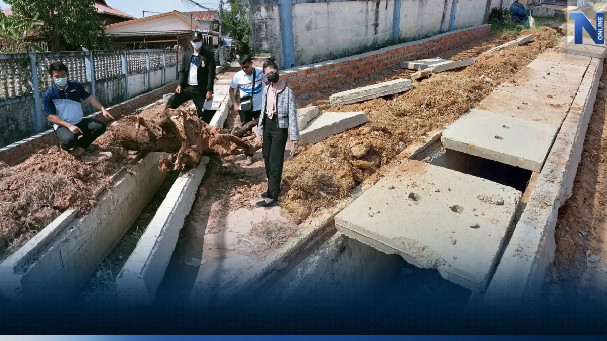 ป.ป.ช.ร้อยเอ็ด ตรวจสอบถนนหลังชาวบ้านร้องเรียนเสี่ยงอุบัติเหตุ