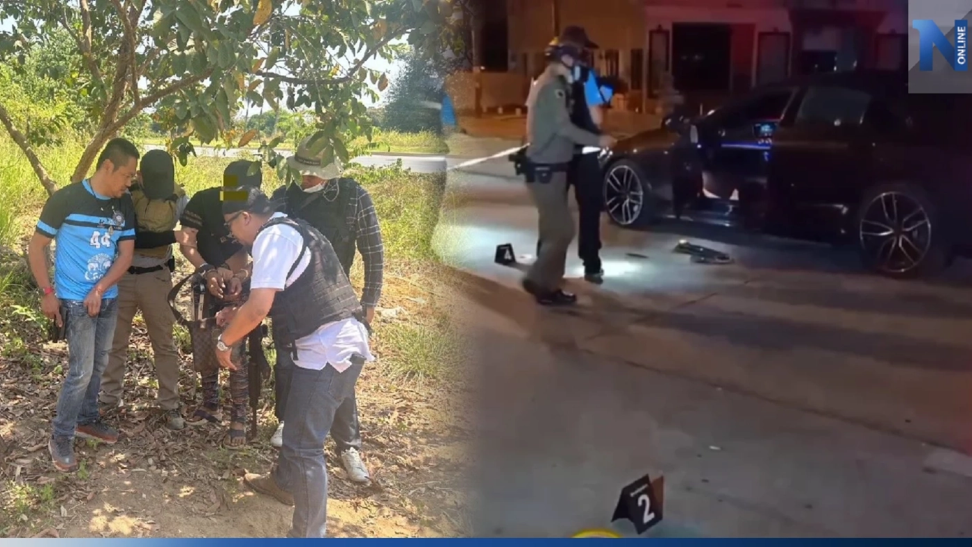 จับแล้ว! มือปืนขับเก๋งประกบยิงเบนซ์ จน 2 สาวไทยจีน รับเคราะห์เจ็บแทน (คลิป)