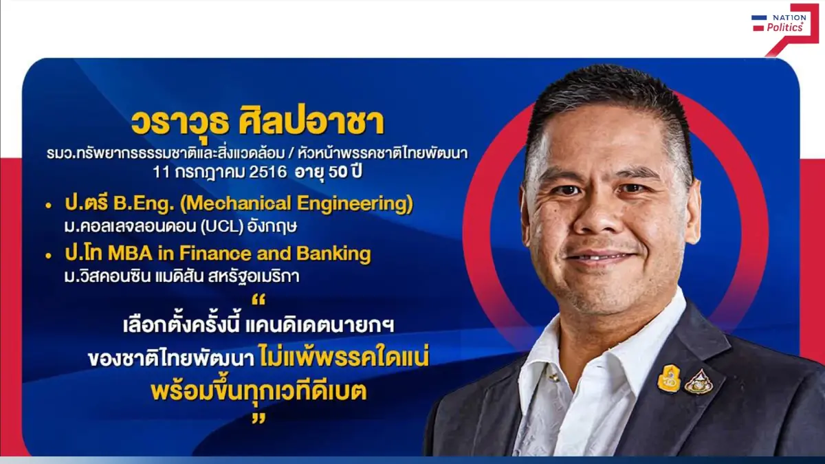 สัมผัส"วราวุธ ศิลปอาชา" หัวหน้าพรรคชาติไทยพัฒนา บนสมรภูมิ "เลือกตั้ง66"