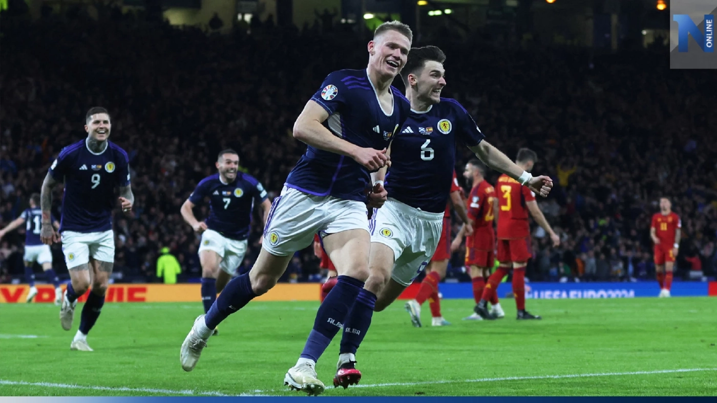 ชมไฮไลท์-อัปเดตตารางคะแนน "ยูโร 2024 รอบคัดเลือก" หลัง "สเปน" พลิกพ่าย (คลิป)