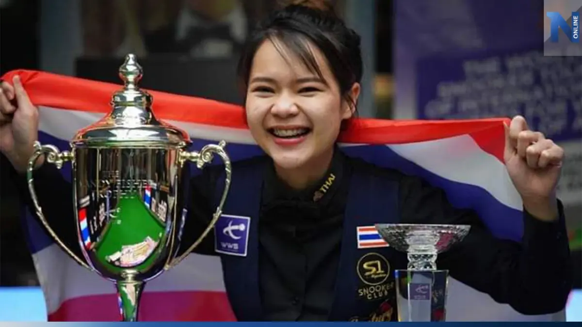 "ใบพัด ศรีราชา" โค่นสอยคิวจีน ผงาดแชมป์สนุกเกอร์หญิงโลก 2023 "ใบพัด ศรีราชา" โค่นสอยคิวจีน ผงาดแชมป์สนุกเกอร์หญิงโลก 2023