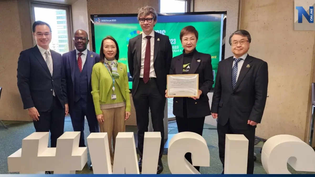 AIS โชว์ศักยภาพบนเวทีโลก ยืนหนึ่งองค์กรไทยตัวแทนประเทศ คว้ารางวัล WSIS Prize 2023