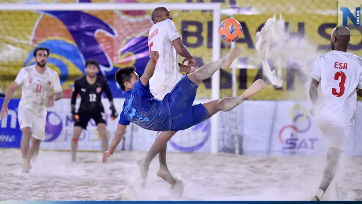 "ทีมชาติไทย" อัดบาห์เรน 2-0 ลิ่วรอบ 8 ทีมศึกฟุตบอลชายหาดเอเชียนคัพ "ทีมชาติไทย" อัดบาห์เรน 2-0 ลิ่วรอบ 8 ทีมศึกฟุตบอลชายหาดเอเชียนคัพ