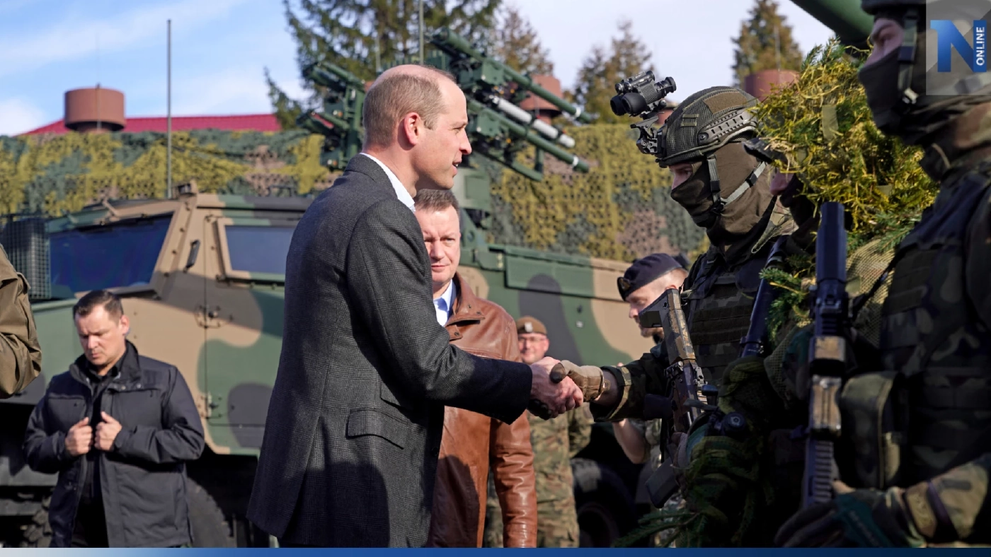 "ปรินซ์วิลเลียม" เซอร์ไพรส์เยี่ยมทหารที่โปแลนด์