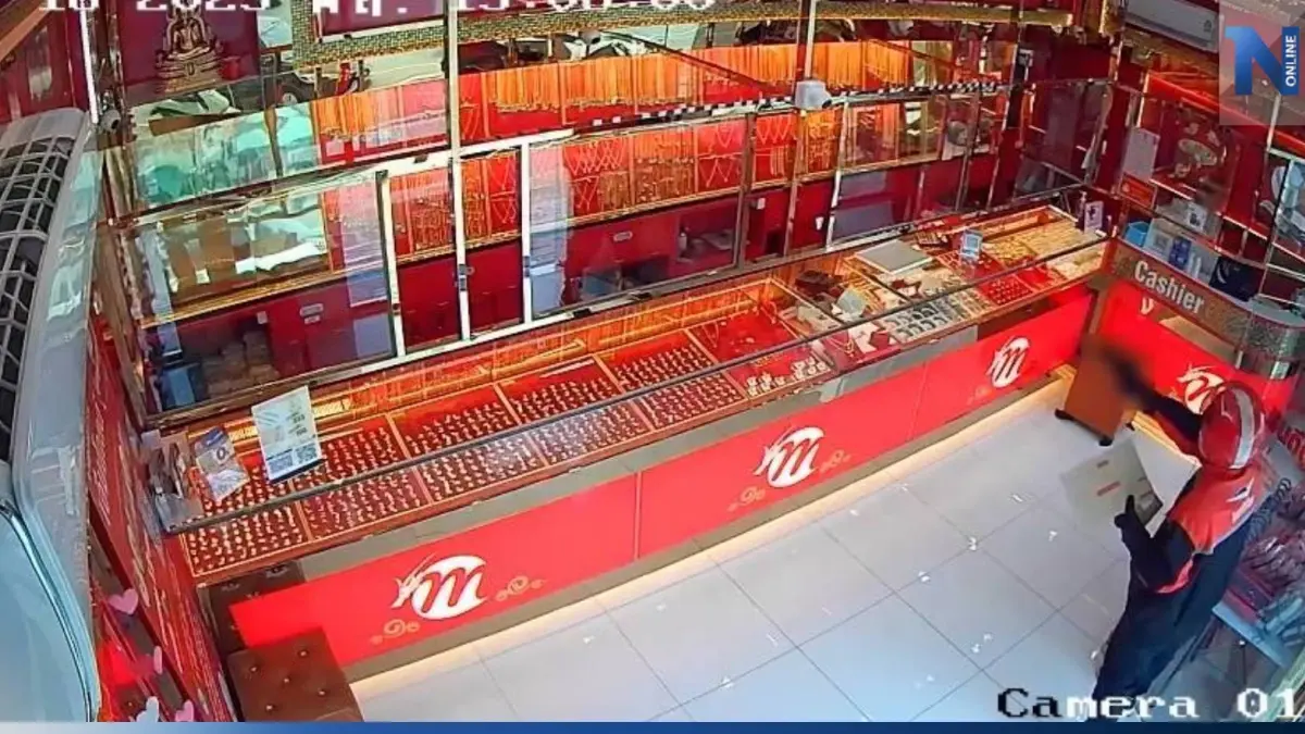 โจรแต่งชุดไปรษณีย์ บุกจี้ร้านทอง แต่แผนพัง หนีแทบไม่ทัน (มีคลิป)