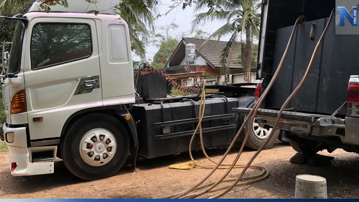 รวบเครือข่าย“เจ้ฟาง” ค้าน้ำมันเถื่อน ดัดแปลงรถบรรทุกช่องเก็บน้ำมัน