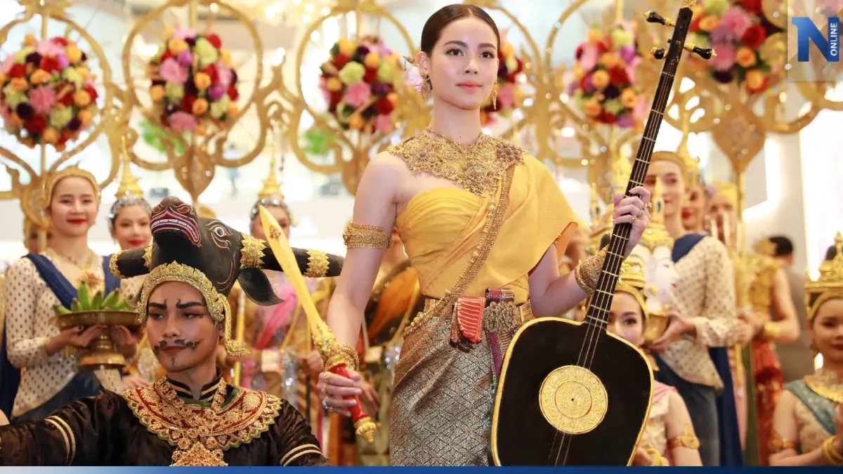 “ญาญ่า อุรัสยา” สวยสง่าอย่างไทย แปลงโฉมเป็น "นางกิมิทาเทวี" นางสงกรานต์ 2566