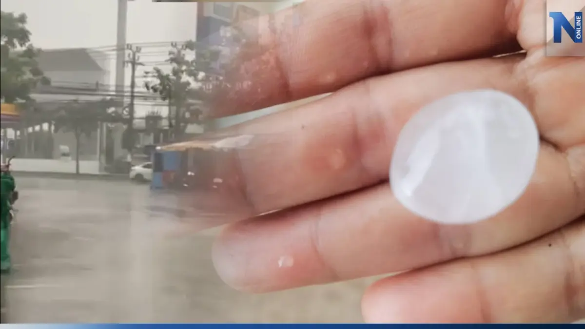 เมืองกรุงก็โดน "พายุฤดูร้อน" ฝนถล่ม - ลูกเห็บตก ที่สายไหม (มีคลิป) เมืองกรุงก็โดน "พายุฤดูร้อน" ฝนถล่ม - ลูกเห็บตก ที่สายไหม (มีคลิป)