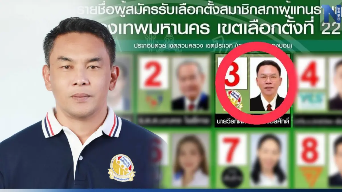 เลือกตั้ง 66:ผิดรายวัน "เสรีรวมไทย"ร้องสื่อ ถูก"กกต."แปลงโฉมรูปสมัครส.ส. เลือกตั้ง 66:ผิดรายวัน "เสรีรวมไทย"ร้องสื่อ ถูก"กกต."แปลงโฉมรูปสมัครส.ส.