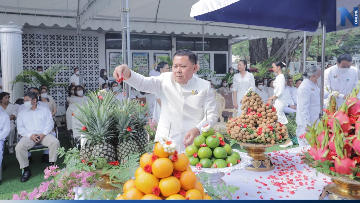 ก.เกษตรฯ จัดพิธีบวงสรวงคันไถ "งานพระราชพิธีพืชมงคลฯ" ปี 2566
