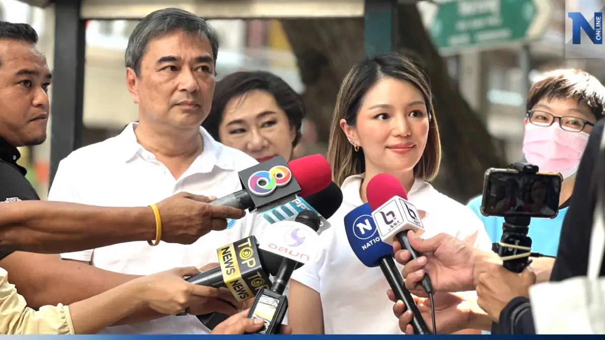 เสียงตอบรับดี! "มาร์ค" ควง "มาดามเดียร์" ลุยย่านบางรักหาเสียงช่วย "เจิมมาศ"