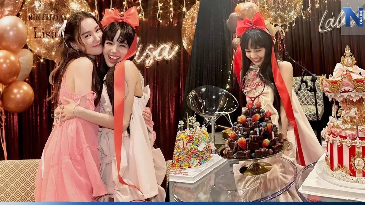 ฉลองวันเกิดลิซ่า ‘เดียร์น่า’ เซอร์ไพร์ส ส่งเค้กม้าหมุน แช๊ะภาพคู่แบบสับๆ