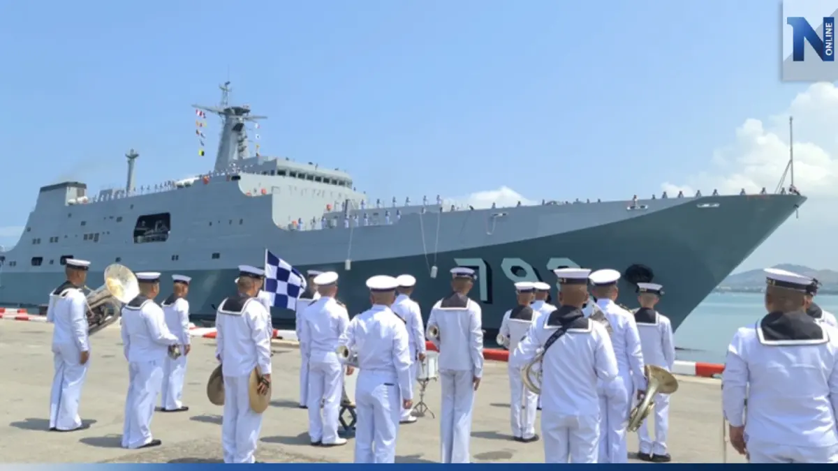 ถึงไทยแล้ว "เรือหลวงช้าง 792" เรือยกพลขึ้นบกขนาดใหญ่ลำใหม่ ราชนาวีไทย