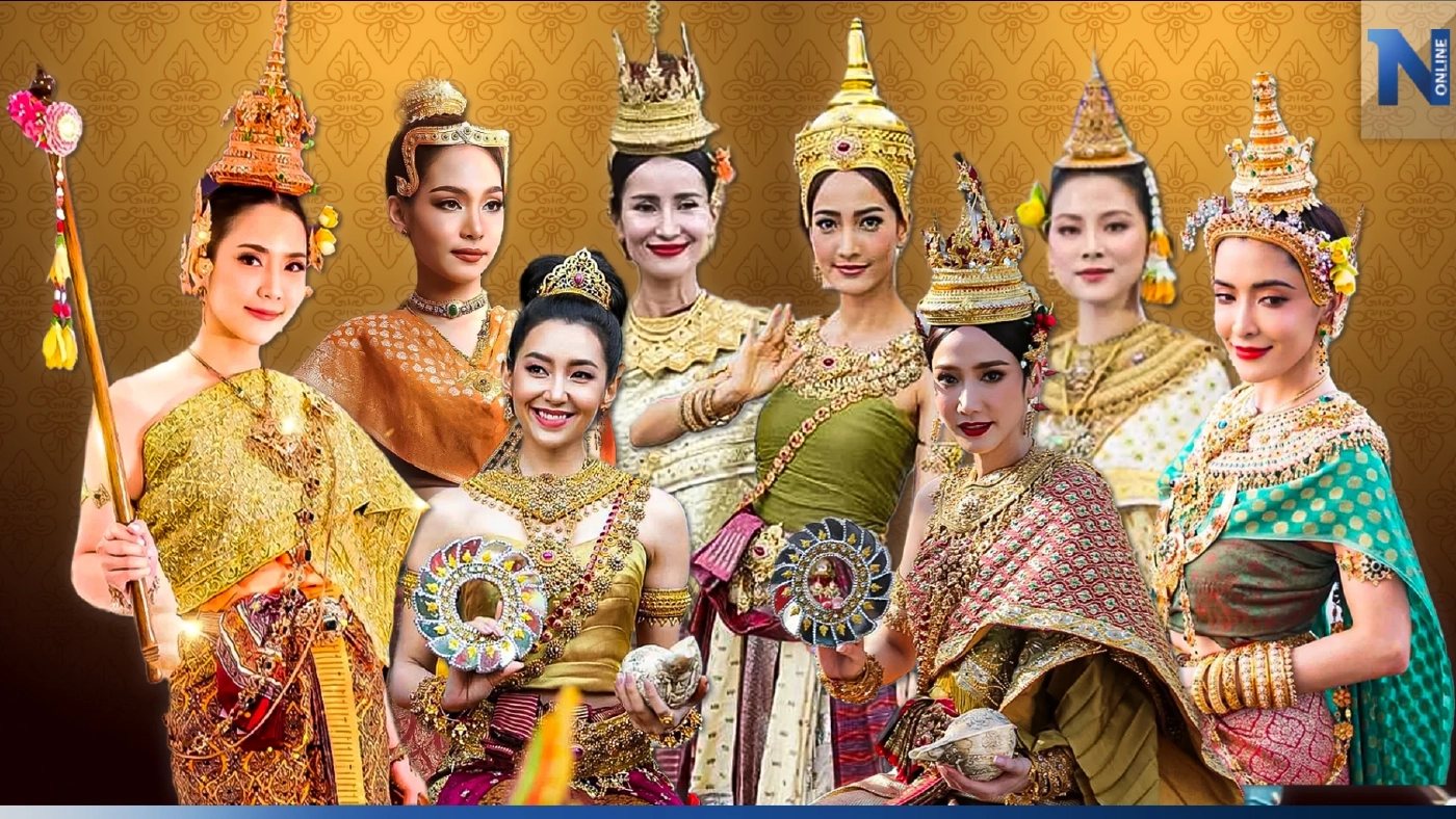 รวมนางเอกคนสวย แต่งองค์ทรงเครื่องเป็น “นางสงกรานต์”