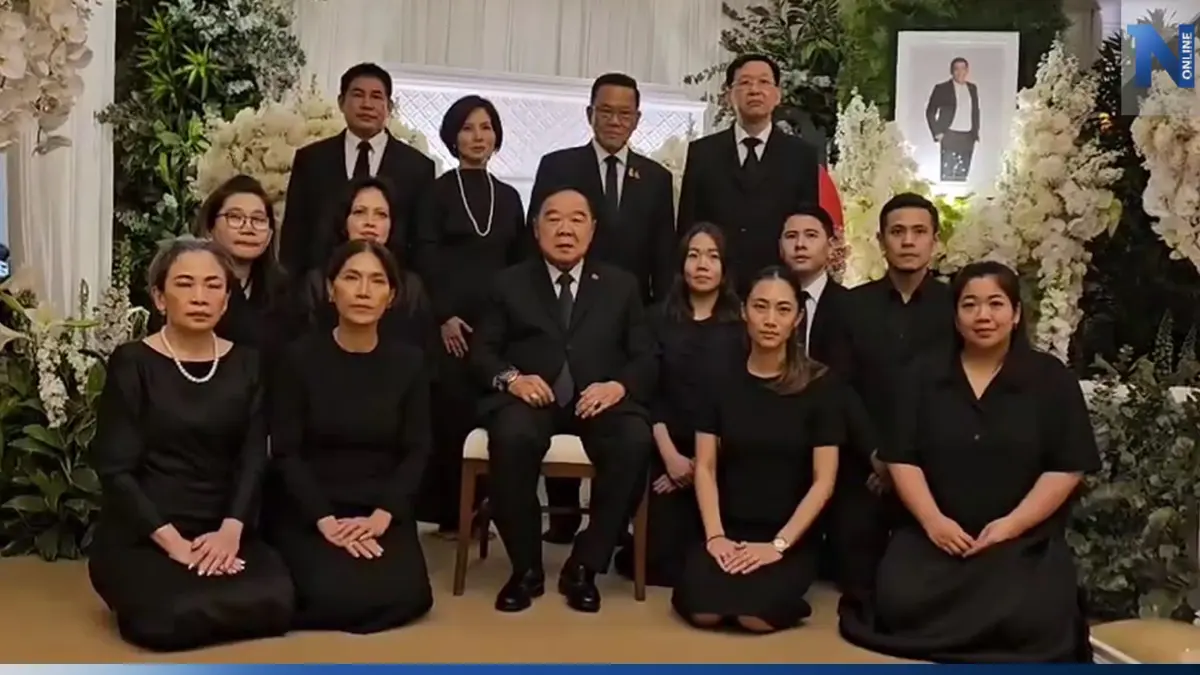 "พล.อ.ประวิตร" เป็นประธานสวดอภิธรรม "เอ๋ ชนม์สวัสดิ์" เผย เสียใจที่จากไปเร็ว