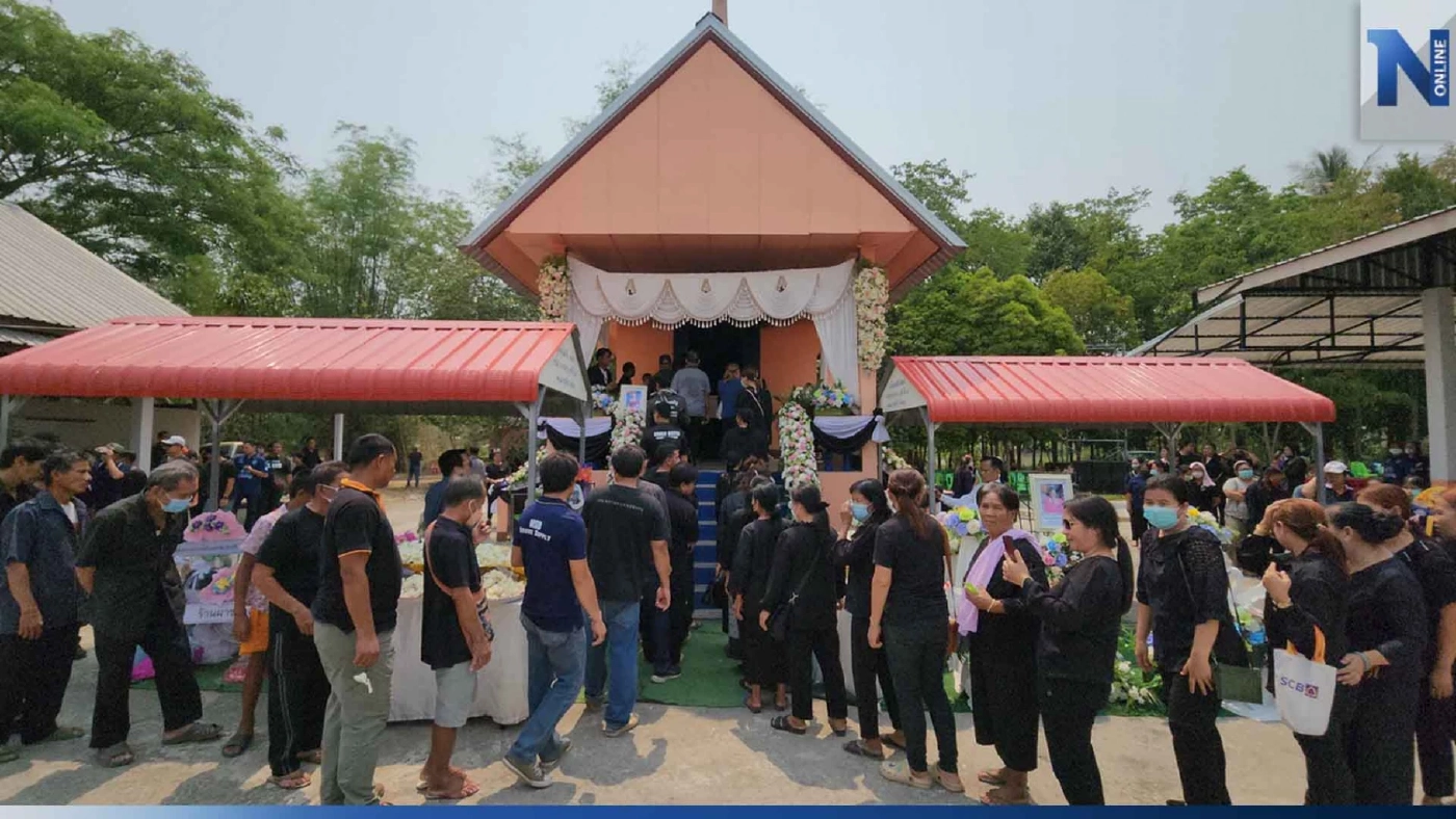 น้ำตาท่วมวัด! เผาแล้ว "อิงดาว ดุจดาริกา" นางเอกหมอลำเสียงวิหค