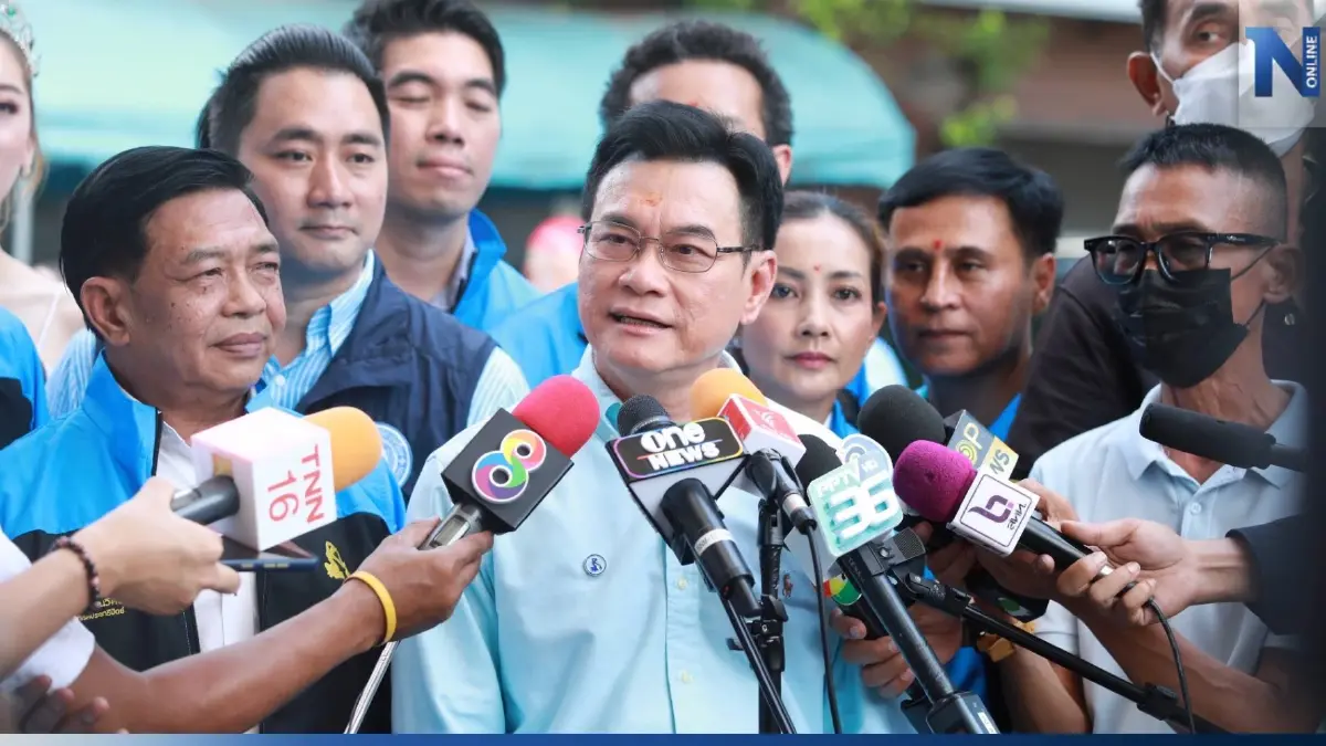 "ปชป." ทำบุญก้าวเข้าสู่ปีที่ 78 "จุรินทร์" ลั่นพร้อมรับใช้ปชช.แบบยั่งยืน