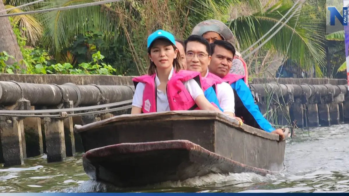 "องอาจ-มาดามเดียร์" ลงพื้นที่ ชู นโยบายช่วยชุมชน ดึงอัตลักษณ์สร้างรายได้
