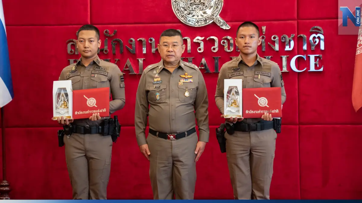 “ทำดี มีรางวัล” สายตรวจสาขลา รวบโจรปล้นร้านทอง เมืองพระสมุทรเจดีย์