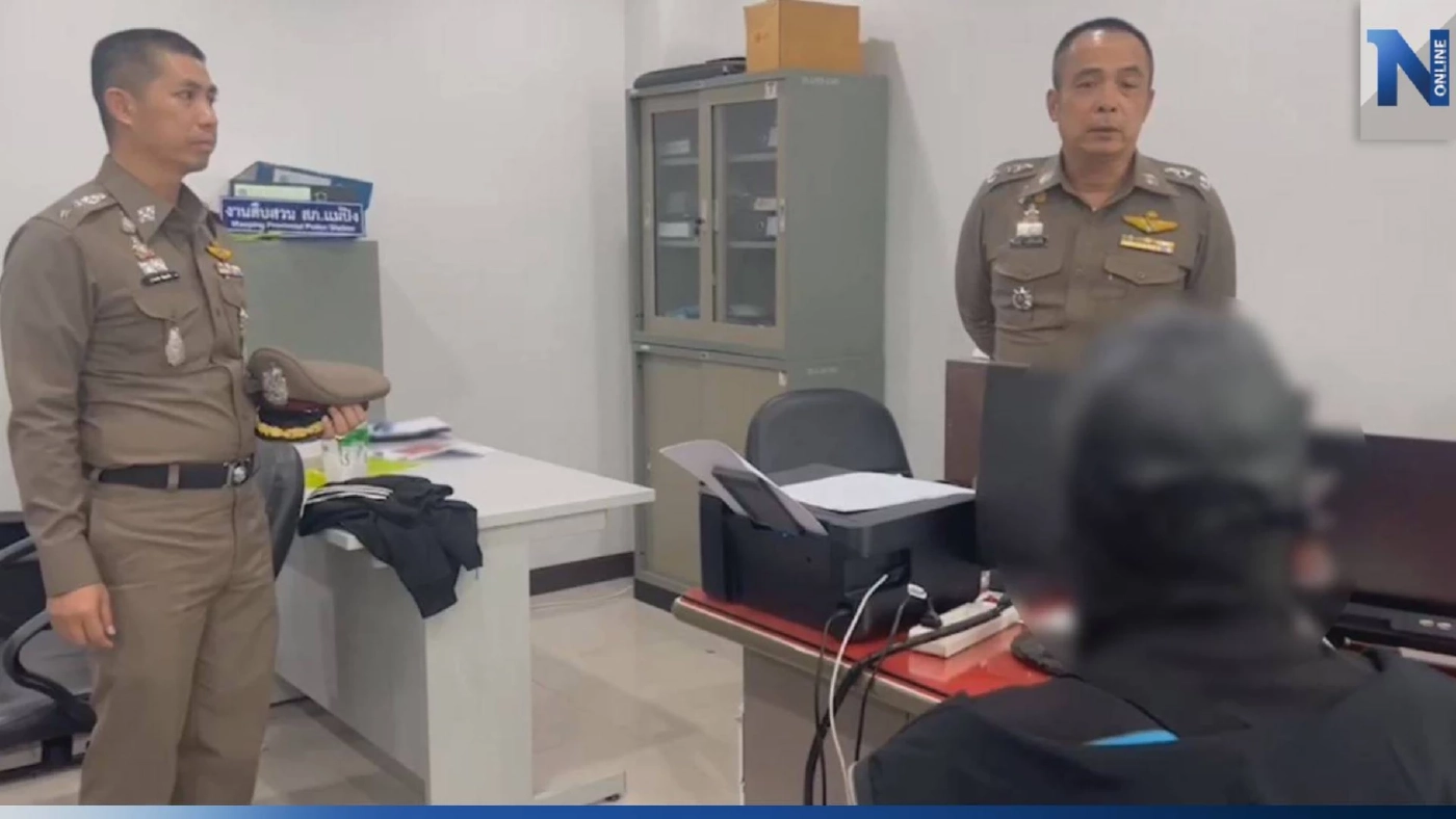 มอบตัวแล้ว หนุ่มขับเบนซ์ปาดหน้า-ชักปืนขู่กลางถนน กลางเมืองเชียงใหม่