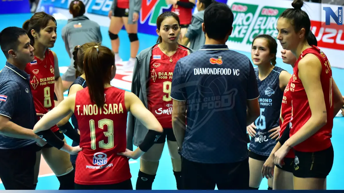 "ไดมอนด์ฟู้ด" พ่ายเวียดนาม 2-3 เซต ชวดแชมป์สโมสรเอเชีย