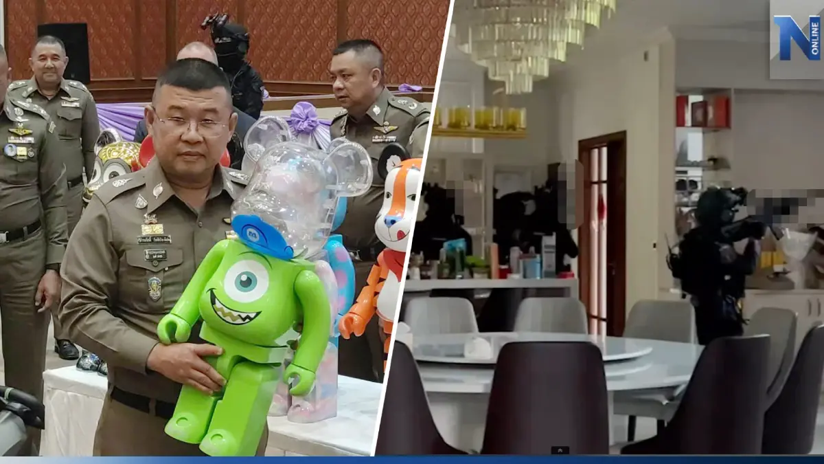รวบจีนเทา ไฮบริดสแกม ฟอกเงินดิจิทัล ยึด 19 บ้านหรู เงินดิจิทัล 60 ล้าน