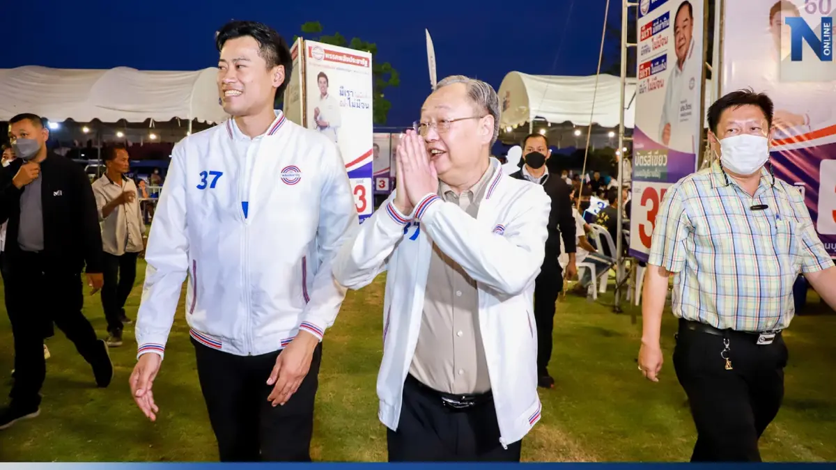 "สนธิรัตน์" ลุยเมืองกาญฯ ชู "ลุงป้อม"  บารมีสูงสุด อ้อนเลือก "พปชร."
